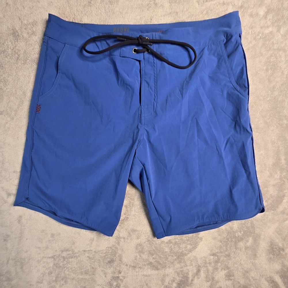 Rhone Royal Blue Tech Board Short 9 Inch Inseam Mens Size 34 Beach Surf Swim